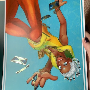 LAST RUN Bayonetta Loki Print 8x10 Gold Foil