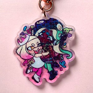 pearl and marina | splatoon 2.5” holographic charm