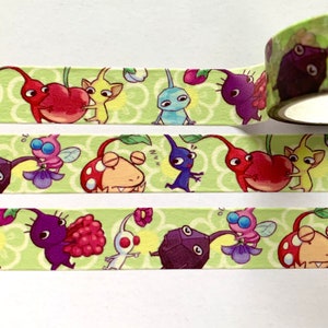 pikmin 1.5cm washi tape