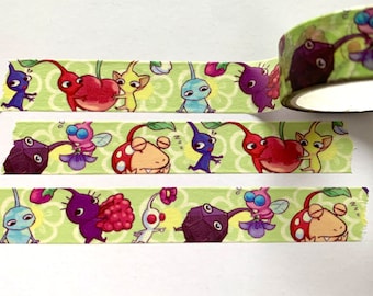 pikmin 1.5cm washi tape