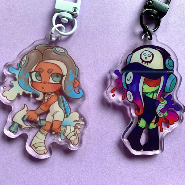 side order | splatoon 3 2.5" acrylic charms