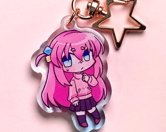 bocchi the rock 2” glitter epoxy charm