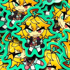 bounty hunter | dokibird vtuber 2.5&quot; holographic sticker