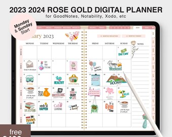 Digital Planner, Goodnotes Planner, Notability Planner, Weekly Planner, iPad Planner, 2023 Digital Planner, Daily Planner, Digital Journal