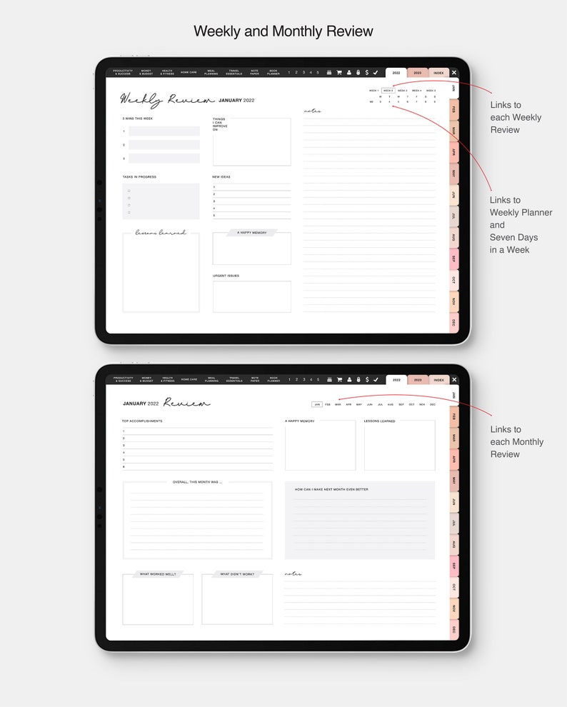 Goodnotes Planner Ipad Planner Notability Planner Digital Etsy