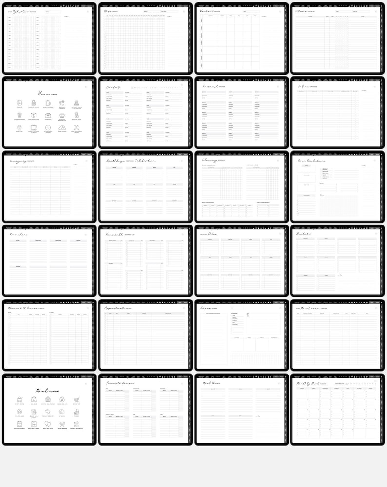 2026 Dated Digital Planner, GoodNotes & Notability Compatible (PDF Download) image 8