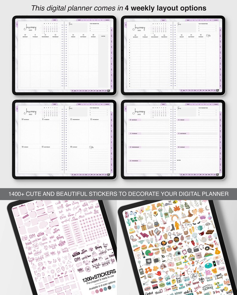 Goodnotes Planner Notability Planner Ipad Planner 2022 Etsy