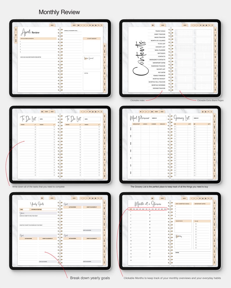 Goodnotes Planner Digital Planner Goodnotes Ipad Planner Etsy