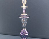 Beautiful Egyptian blown, hand painted perfume bottle.