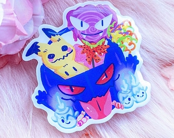 Spooky Pokemon Candy Bucket Phone Grip | Kawaii Acrylic Grip