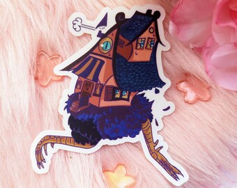 Vinyl Sticker (Clear) Baba Yaga Chicken House