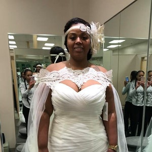 Champagne wedding cape on sale