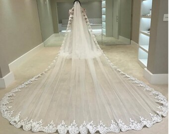 very long wedding veils