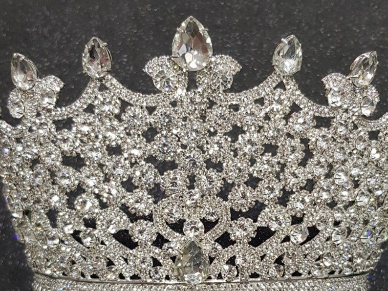 Women Tiaras, Queen Crowns for bride, Bridal Tiaras Crowns, Wedding Hair Accessories, rose gold Crown, Women Accessories, queen crowns image 4