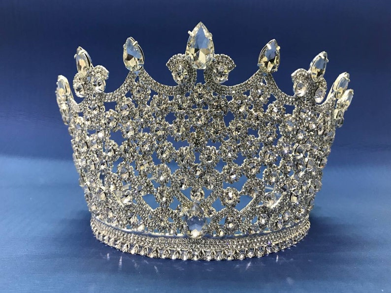 Women Tiaras, Queen Crowns for bride, Bridal Tiaras Crowns, Wedding Hair Accessories, rose gold Crown, Women Accessories, queen crowns image 1