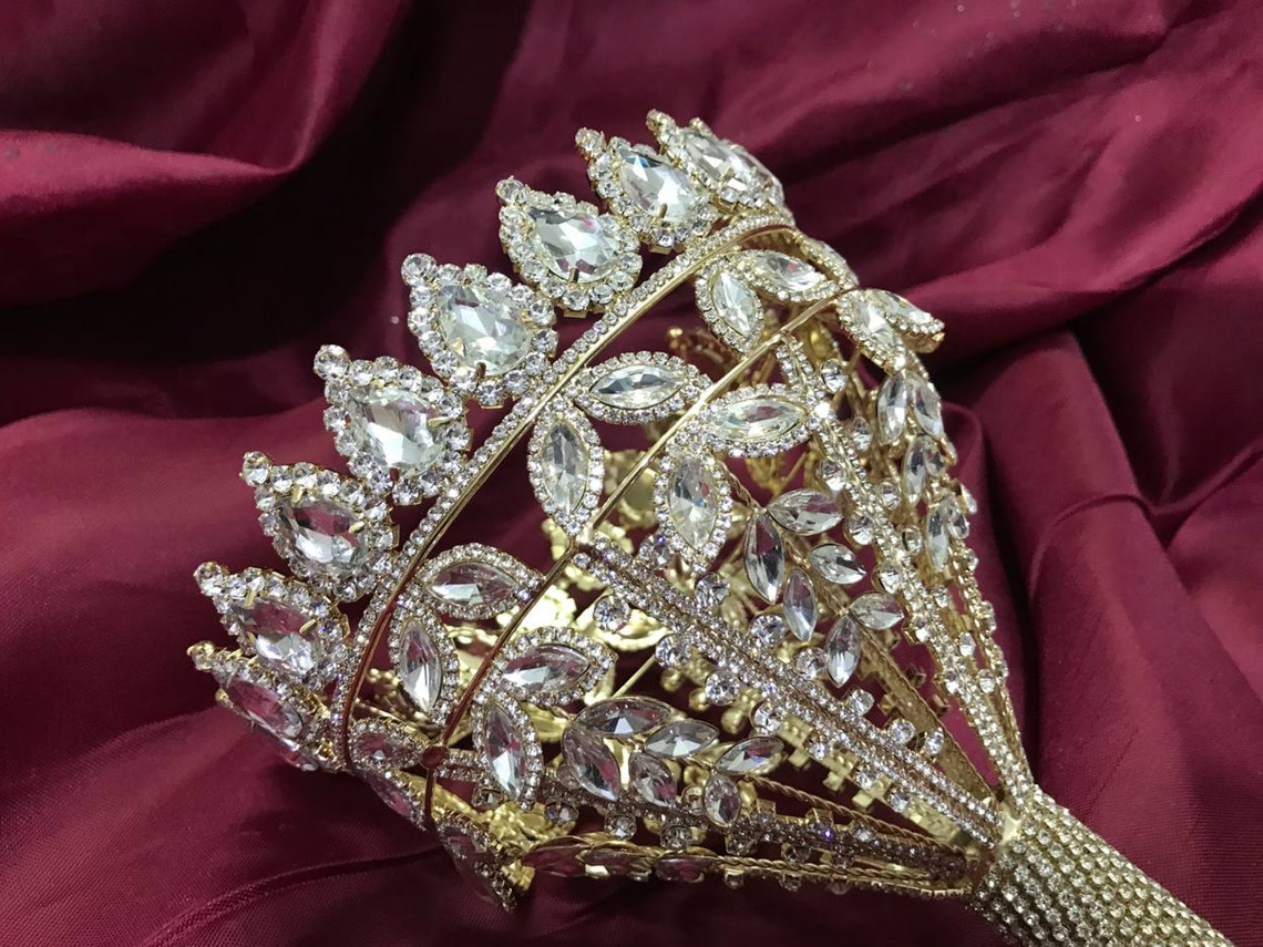 Bouquet Holders Gold Bouquets Holder Crystals Holder for Etsy