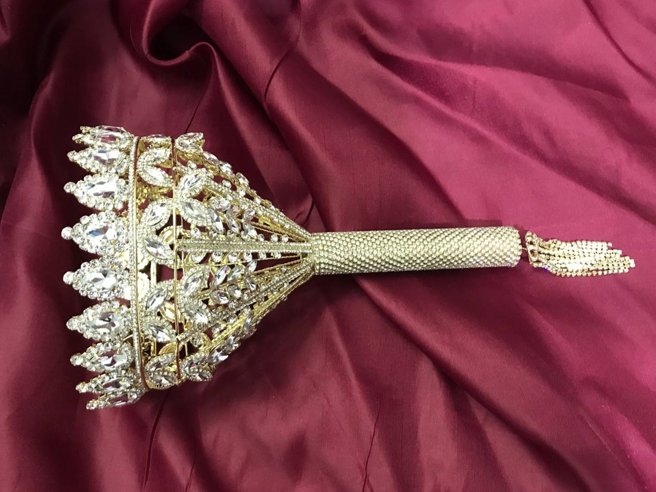 Bouquet Holders Gold Bouquets Holder Crystals Holder for Etsy