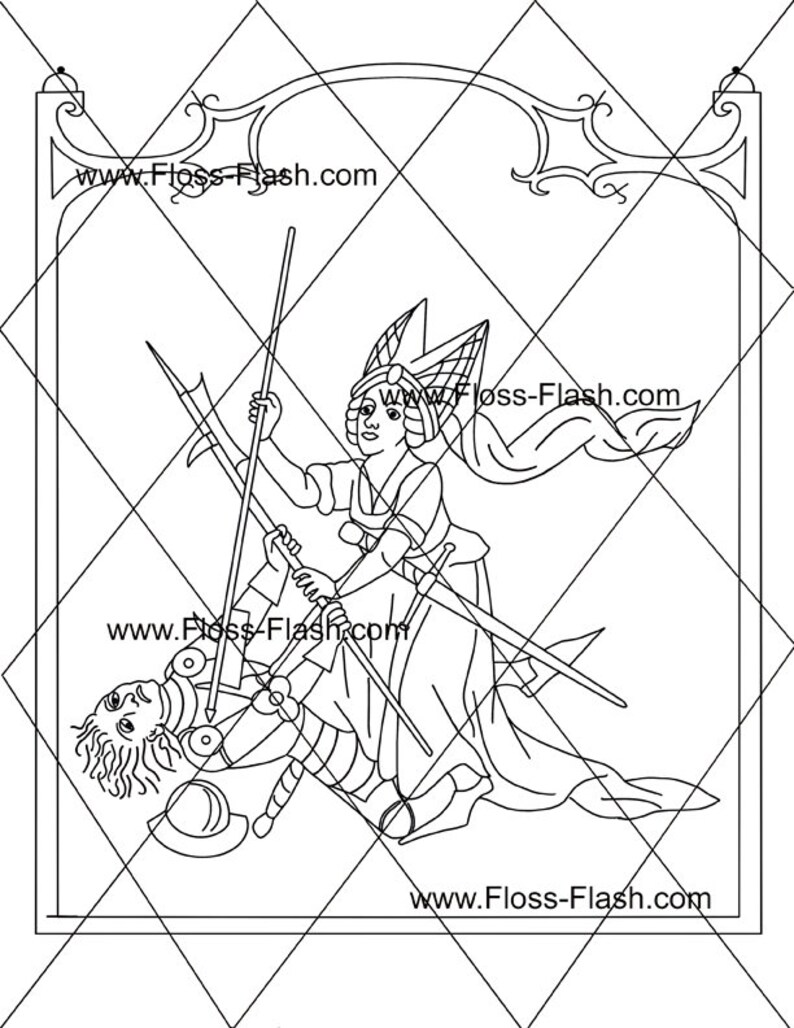 Swiss Miss Embroidery Pattern Etsy