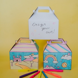 Lot de 10 lootbox Gable à décorer pour les enfants