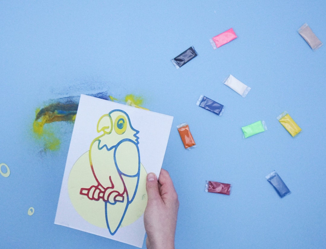 Kids Sand Art Kit, 5 Pack of Sand Art Cards and Sand, Kids Crafts, Kids