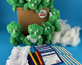 Adopt & Stuff Plush Dinosaurs with t-shirts – 10 Pack: ParTPets