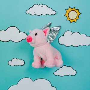 8 inch plush flying pig
