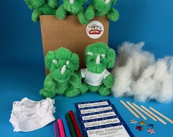 Adopt & Stuff 5-Pack Plush Dinosaurs with Shirts ParTPets