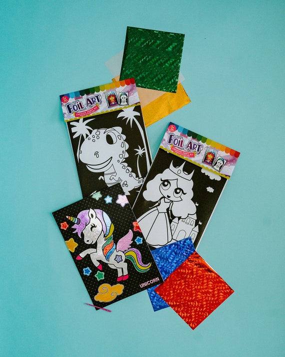 Art & Craft Activity - Foil Fun Animals, No Mess Art for Kids, Craft Kits &  Supp