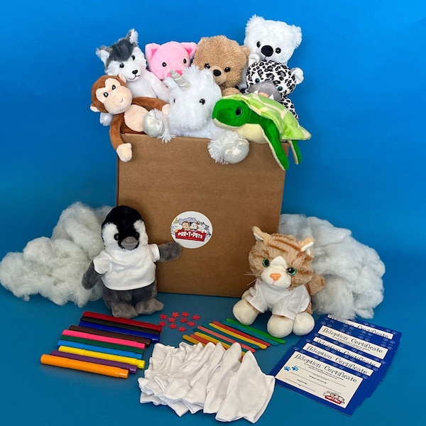 Teddy Bear Making Mix & Match 10 pack deluxe kits with  T-Shirts - ParTPets