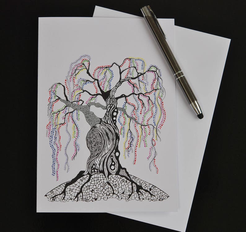 Tree of Life Blank Greetings Card.