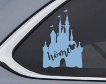 Cinderella Castle Home Silhouette - Disney World and Disneyland Inspired Custom Vinyl Decal