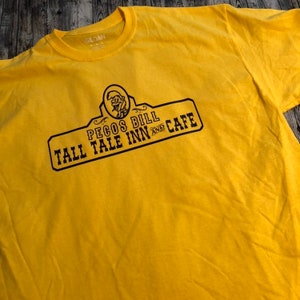 UNISEX Pecos Bill Tall Tale Inn and Cafe Inspired by Disney World Magic Kingdom Restaurant Tshirt Crew Neck Shirt - Many Color Options