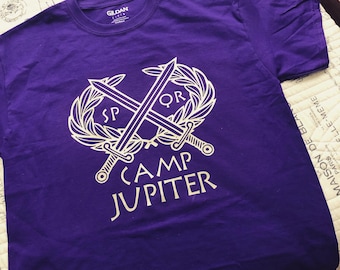 UNISEX Camp Jupiter Shirt Inspired by Percy Jackson and the Olympians Crew Neck T-shirt - Multiple Size and Color Options Available