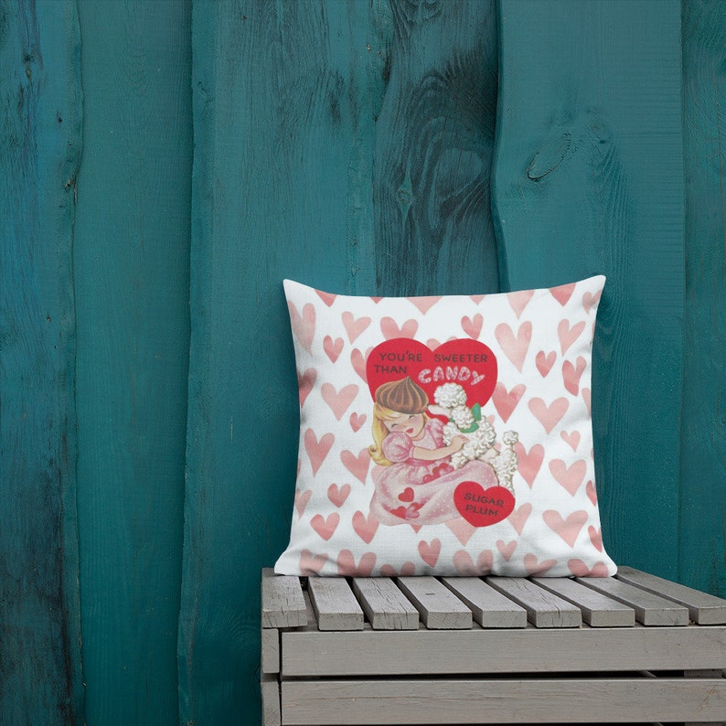 Pink Hearts Poodle Dog Chocolate Kiss Printed Premium Throw Etsy