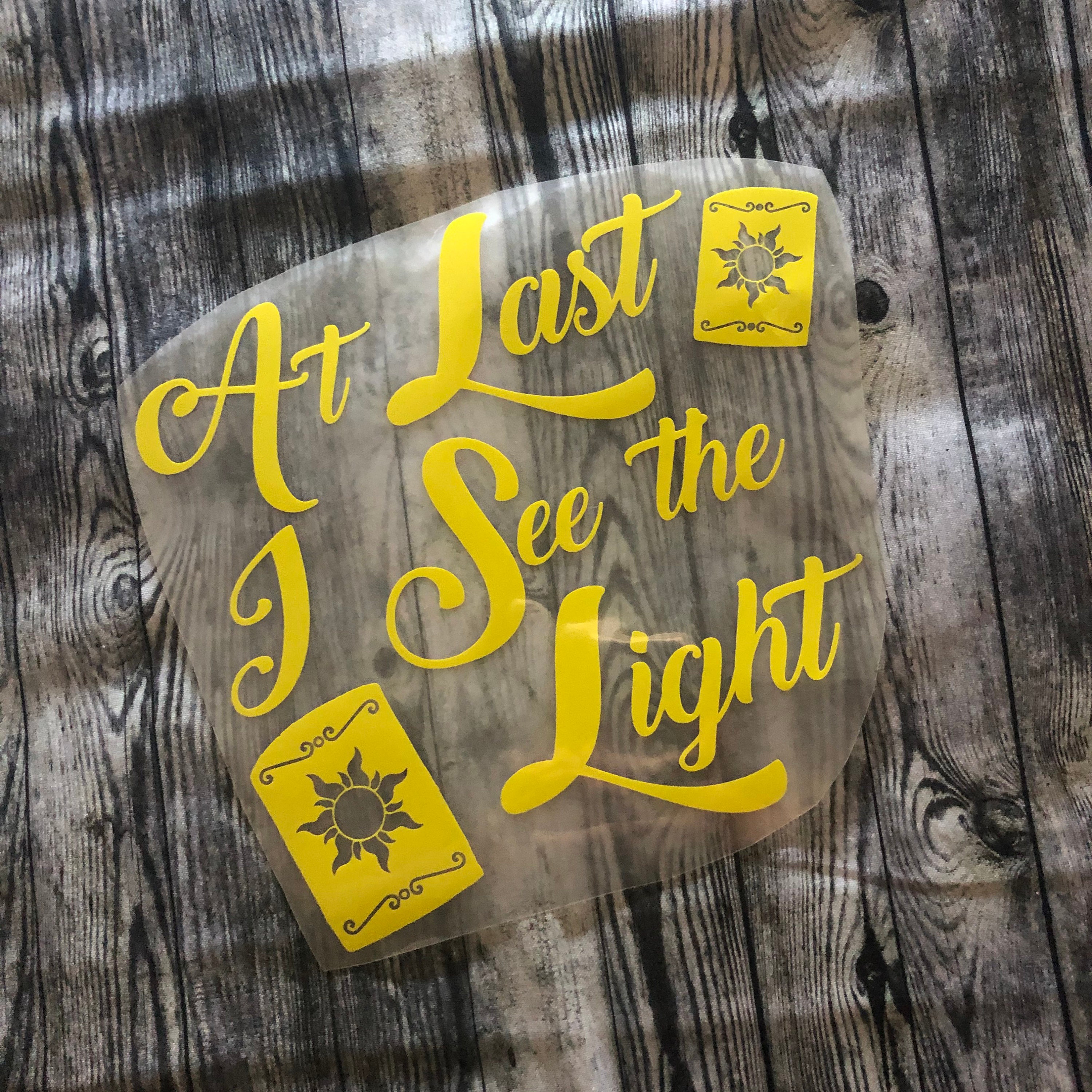 IRON-ON at Last I See the Light Song Lyrics Collection - Etsy