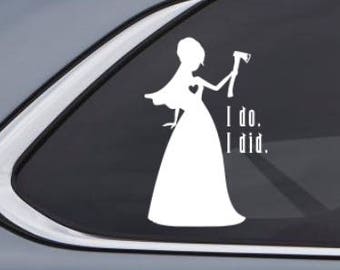 Attic Bride Constance Car Decal Sticker - Inspired by Disney Haunted House Disneyland and Magic Kingdom Custom Vinyl Decal