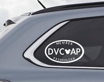 The Real ORIGINAL Disney Vacation Club (DVC) and Annual Passholder (AP) Dual Euro Inspired Oval Decal - Custom Vinyl Decal