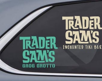 Trader Sam's Enchanted Tiki Bar Grog Grotto - Inspired by Disneyland and Disney Polynesian Village Resort Custom Vinyl Decal