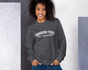 Sudadera unisex para adultos de la Escuela de Planificación Urbana Progress Tech - Inspirada en el Carrusel del Progreso de Disney World - Tallas hasta 5XL