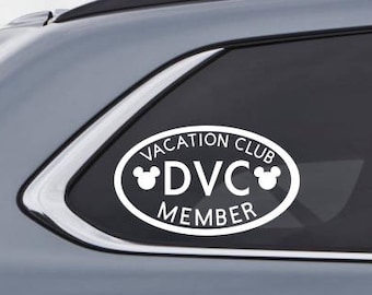 Disney Vacation Club (DVC) Dual Euro Inspired Oval Decal  - Custom Vinyl Decal