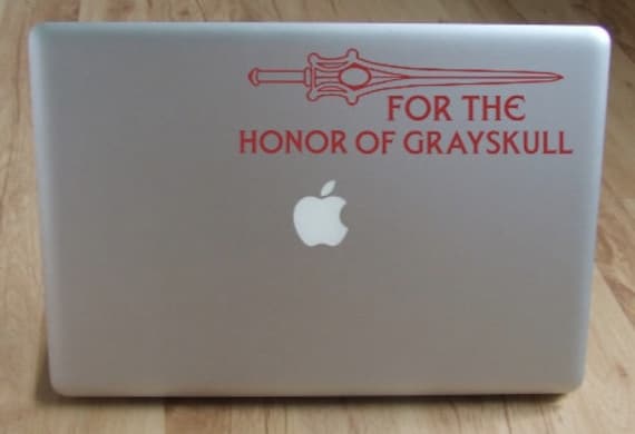 She-Ra Sword "For the Honor of Grayskull"  Custom Vinyl Decal for Car or Laptop - Multiple Colors - He-Man Version also Available