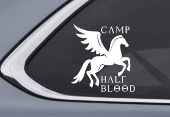 Camp Half-Blood Pegasus logo, Percy Jackson-inspired Fan Art Vinyl Car –  Decal Drama