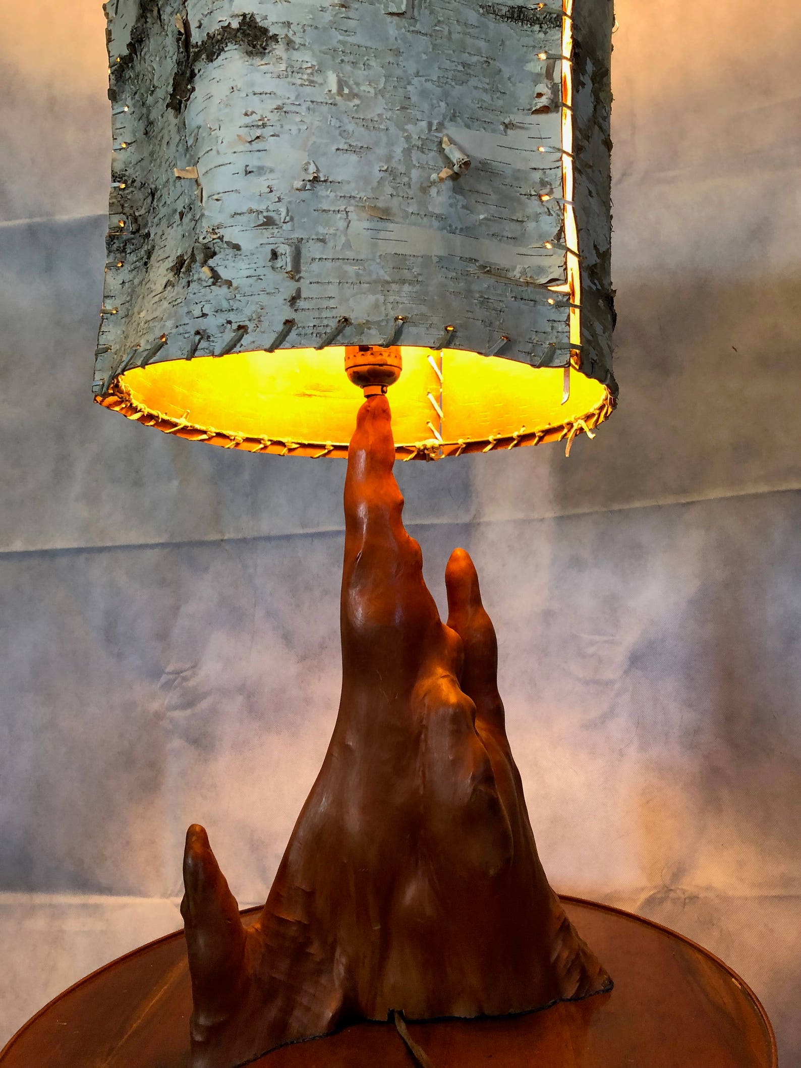 Cypress Knee Lamp