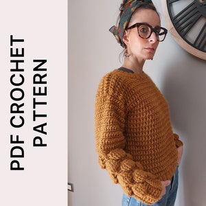 Crochet  Sweater Pattern ENG/ITA| Digital Download| crochet sweater pattern|diy crochet| easy crochet |intermediate| tutorial crochet