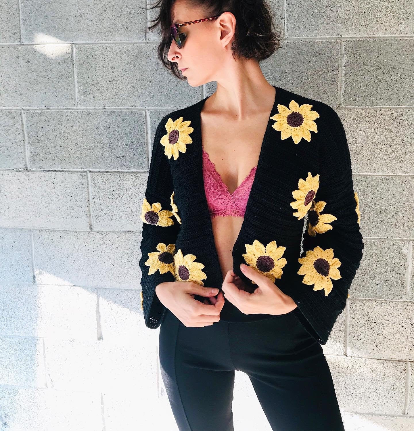 sunflower cardigan