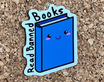 Read Banned Books - Book Sticker