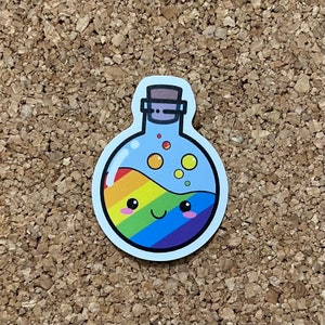 Gay Pride Potion LGBTQ+ Pride Kawaii Sticker