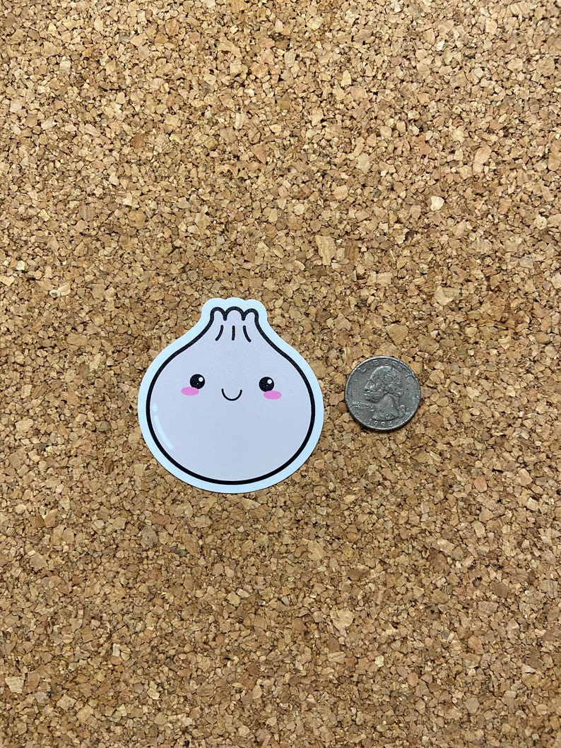 Kawaii Dumpling Sticker - Cute Dim Sum Food Sticker - Etsy