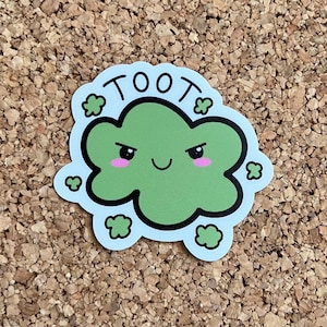 Toot Sticker - Funny Kawaii Fart Gift