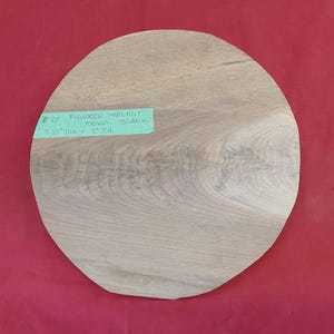 Figured Black Walnut Bowl Blank, 10&quot; Dia. X 2&quot;